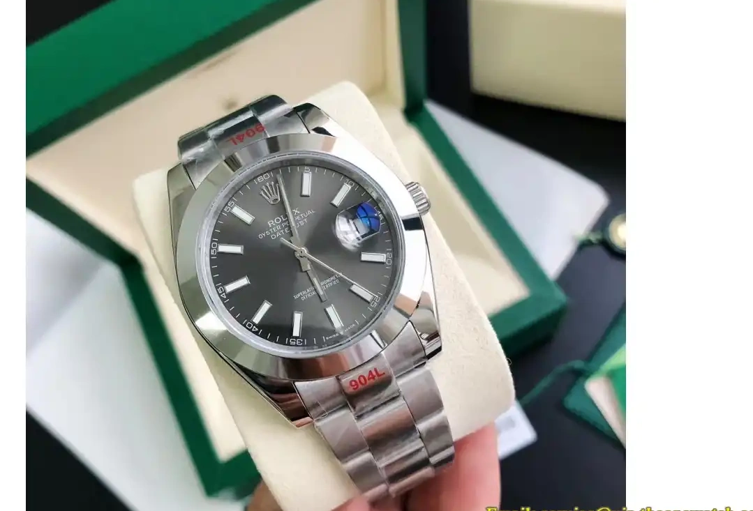 Grey Stk 41mm Oyster SS GDF SS Datejust MY8215 126300 0515